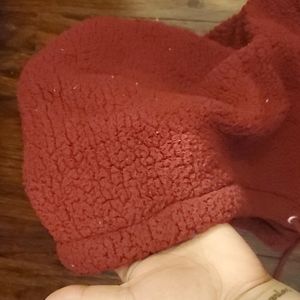 XL Faux Sherpa Zip Up Sweatshirt, Champion